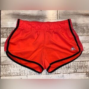 adidas Women's Bright orange Athletic Shorts with Black Trim